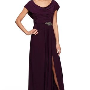 Purple full length dress